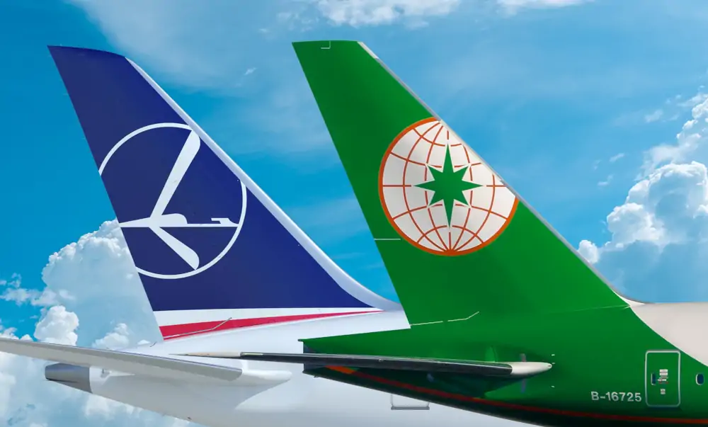 Polskie Linie Lotnicze LOT nawiązały współpracę z tajwańską linią lotniczą EVA Air w formule codeshare